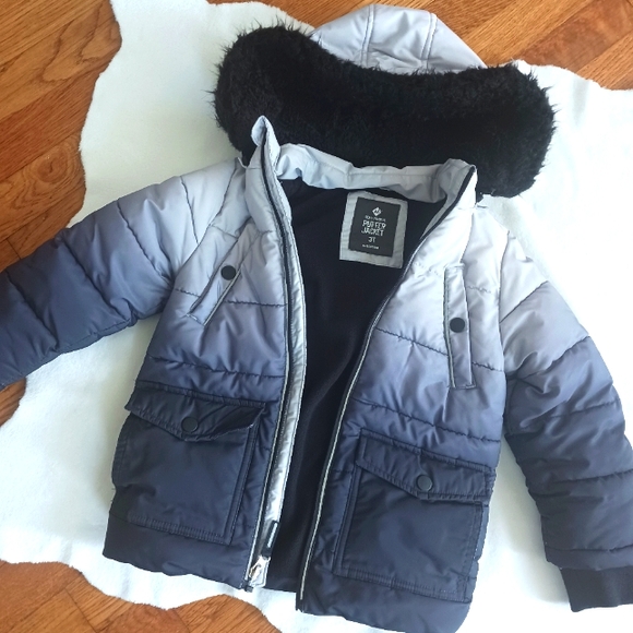 Member's Mark • Toddler Boy's Wind Resistant Faux-Fur Hood Puffer Jacket Coat - Picture 2 of 16